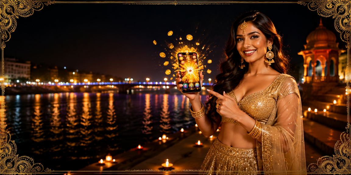 VIP player enjoying mobile casino games on smartphone in India